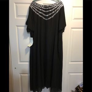 Beautifully Bejeweled Evening Dress Size 32
